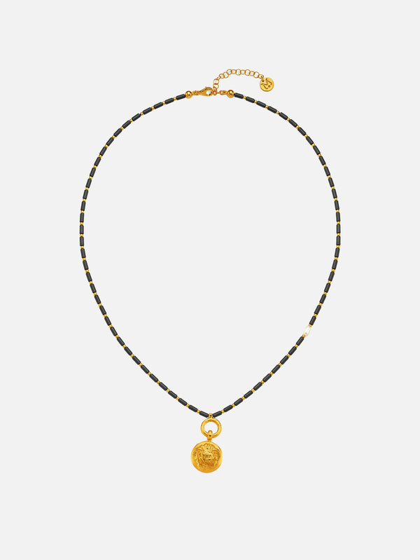 MICHAEL'S - KOLYE - Hematite Medusa Loop Kolye - shopi go'da!.