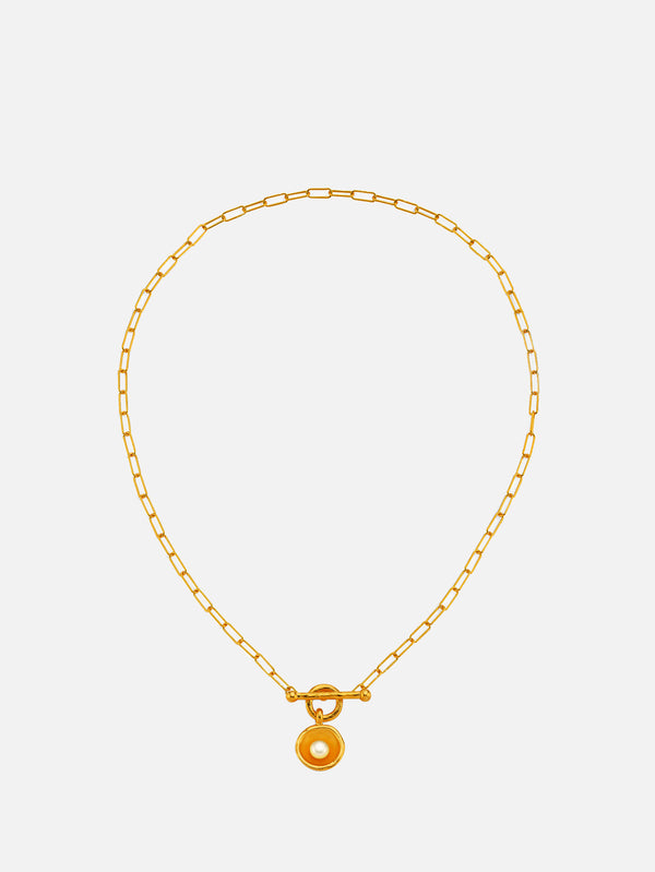 MICHAEL'S - KOLYE - Oyster Pearl Chained River Necklace - shopi go'da!.