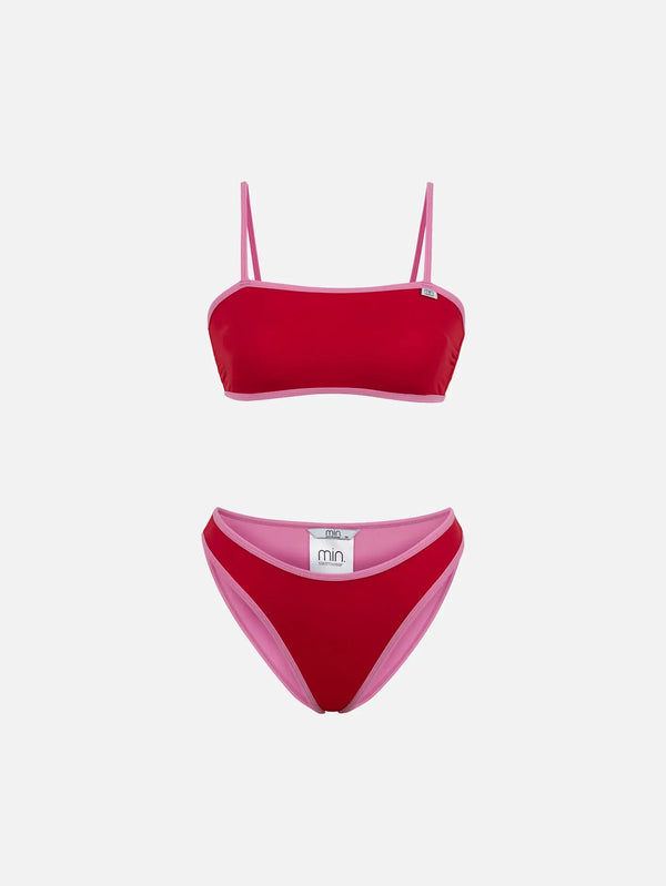 MIN SWIMWEAR Everywhere Düz Bikini Üstü - Kırmızı - Uncategorized BİKİNİ ÜSTÜ
