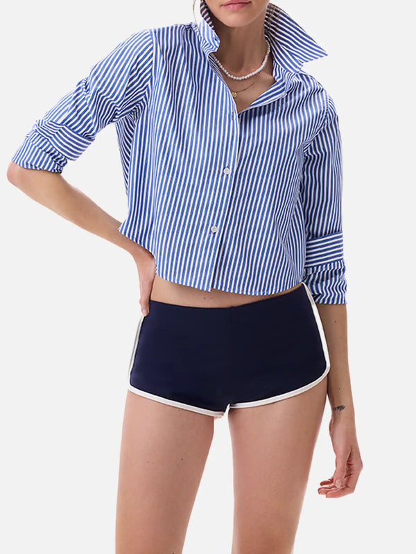 YORSTRULY, Mini Poplin Overshirt - Blue, GÖMLEK, shopi go'da!