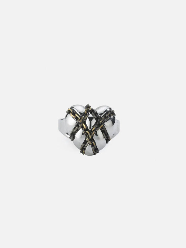 MISHKA Chained Love Ring - Silver - Uncategorized YÜZÜK