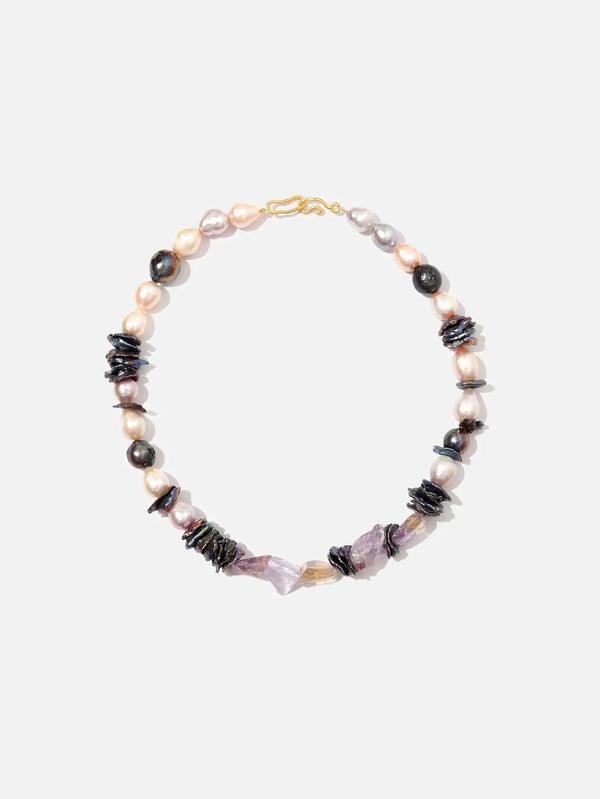MONAPETRA Ham Kilitli İnci Kolye - Necklaces KOLYE