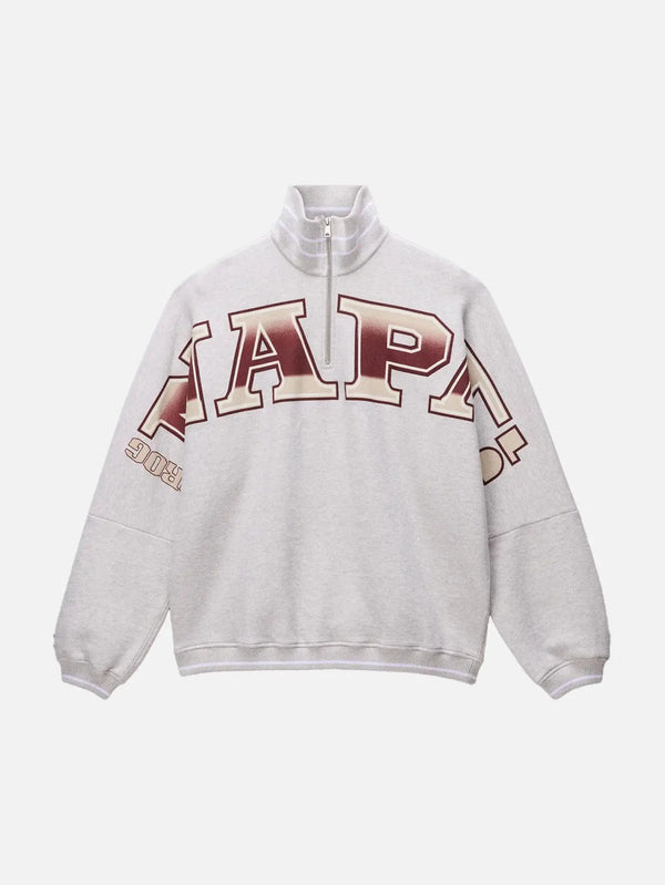 NAPAPIJRI PDF x Napapijri French Terry Sweatshirt - Nature Grey - Sweatshirts SWEATSHIRT