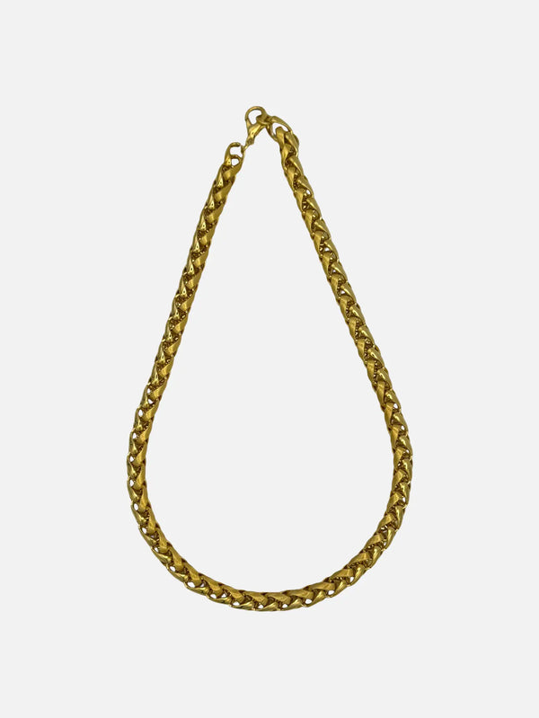 NES VINTAGE Vintage Gold Plated Chunky Necklace - Necklaces KOLYE