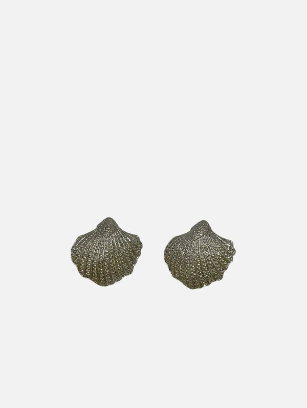 NES VINTAGE Vintage Marchasite Style Shell Earrings - Earrings KÜPE