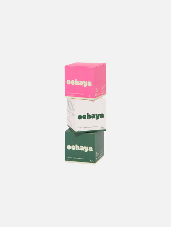 OCHAYA - KAPSÜL KAHVE - 3'lü Paket Matcha - shopi go'da!.
