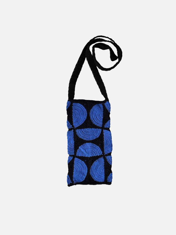 OHM HANDMADE - TELEFON ÇANTASI - Circus Telefon Çantası - Siyah Saks - shopi go'da!.