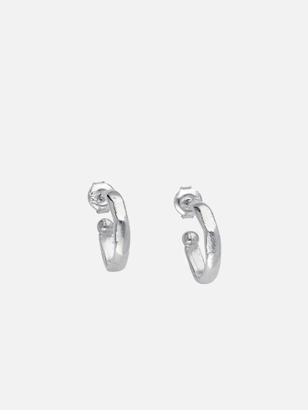 JEWELS FOR JOY Orbis Hoops – gümüş, önden görünüm