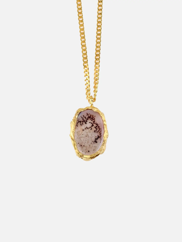 ORE DUNE 21:20 Necklace – Şecer Agate Stone - KOLYE