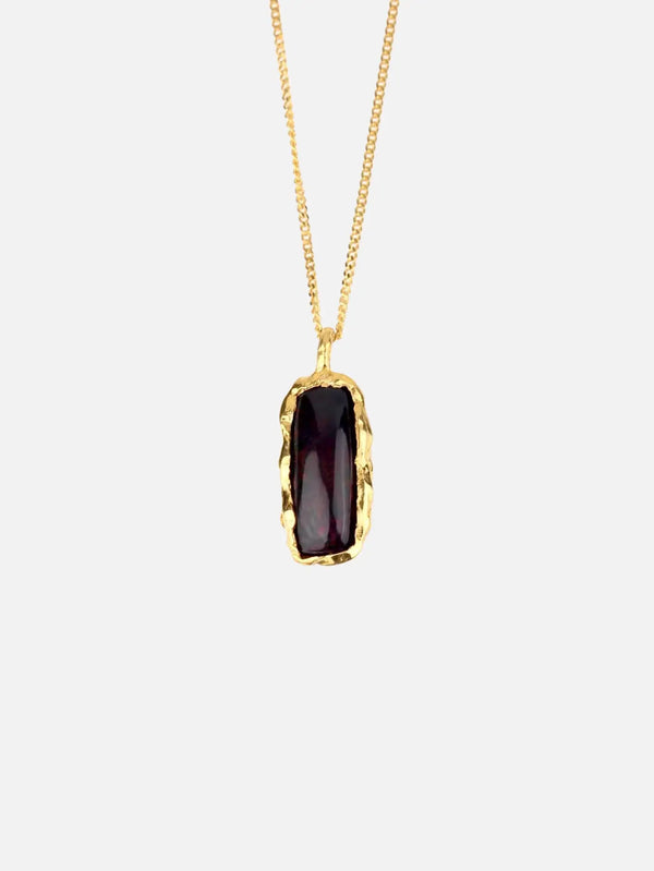 ORE DUNE Noxgrim Necklace – Black Opal Stone - KOLYE