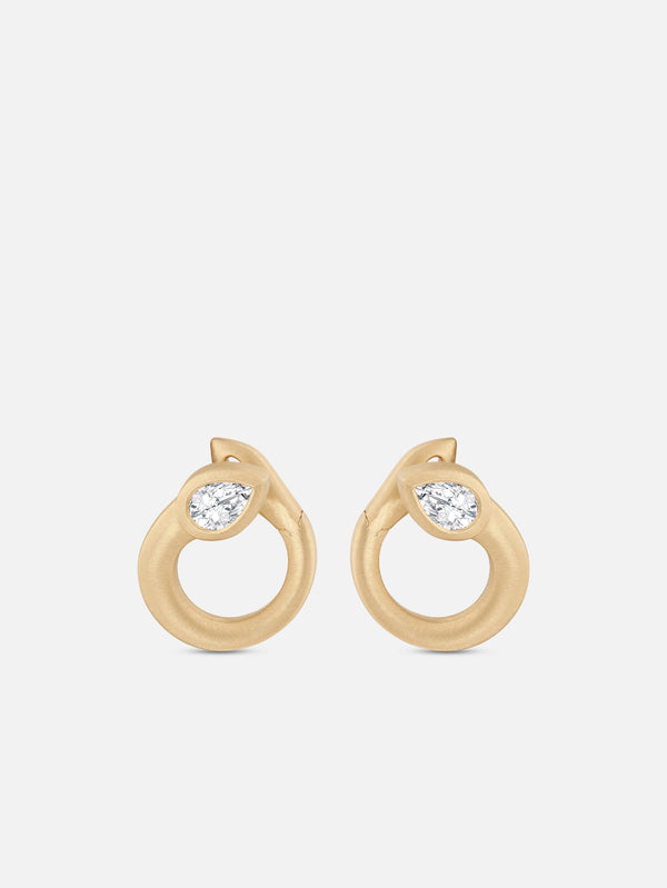PANGHIA - KÜPE - Enso Earrings - Gold - shopi go'da!.