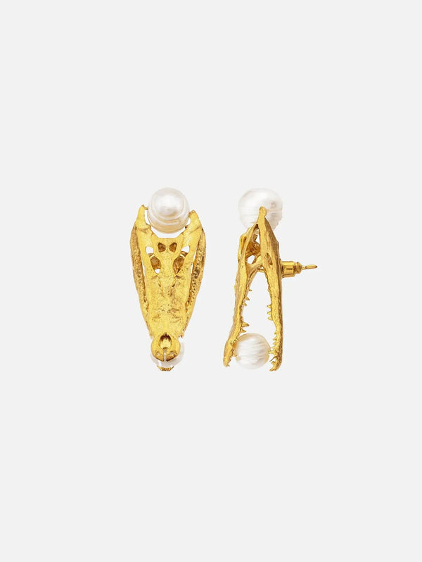 PIA YULI SAN FRANCISCO Lord of the Neal Pearl Earrings - Gold - Earrings KÜPE