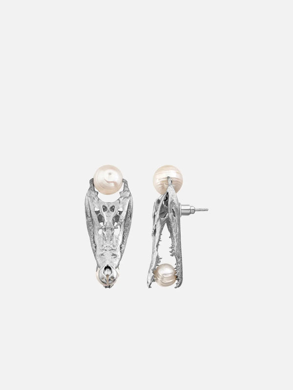 PIA YULI SAN FRANCISCO Lord of the Neal Pearl Earrings - Silver - Earrings KÜPE
