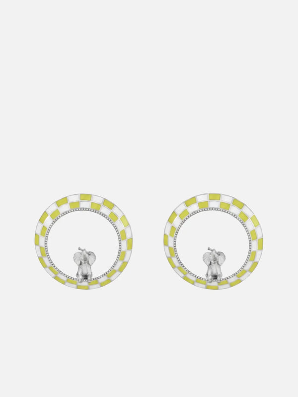 PIA YULI SAN FRANCISCO Joy Küpe - Sarı/Beyaz - Earrings KÜPE