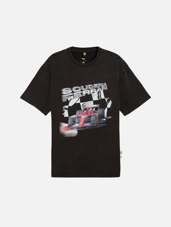PUMA - T-SHIRT - Ferrari Sportswear Graphic Tee II - Black - shopi go'da!.
