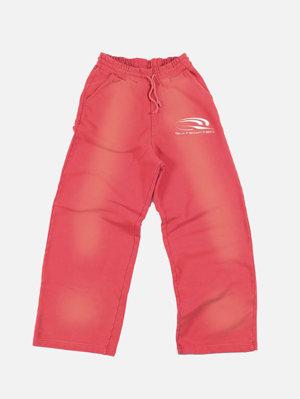 QUITEOFTEN - EŞOFMAN ALTI - Faded Swaetpants - Red - shopi go'da!.