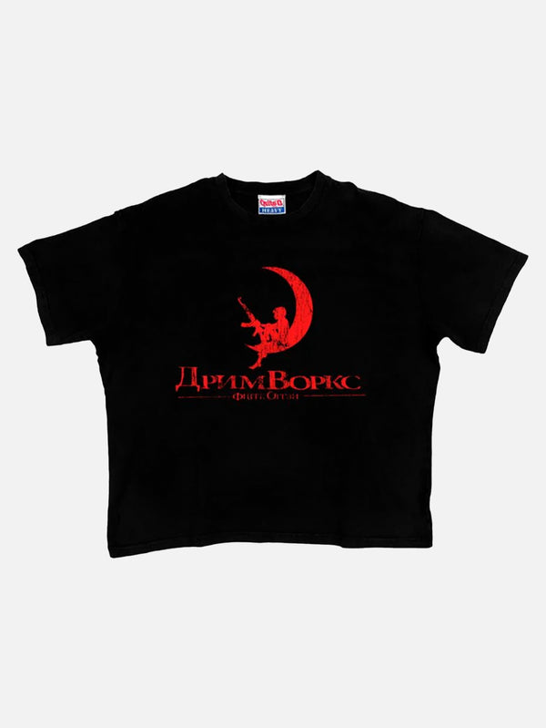 QUITEOFTEN - T-SHIRT - Studios Tee - Red on Black - shopi go'da!.