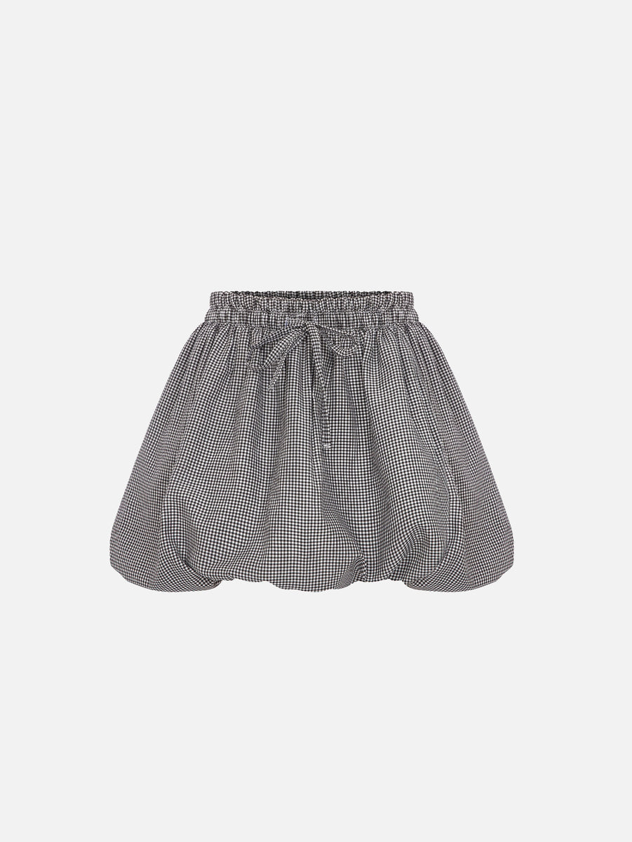 Rani Black Gingham Balloon Skirt – shopi go