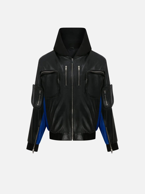 RE2MC Deri Mont - Siyah/Mavi AW25601 - Uncategorized CEKET
