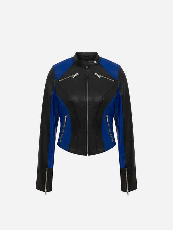 RE2MC Deri Mont - Siyah/Mavi AW25603 - Uncategorized CEKET