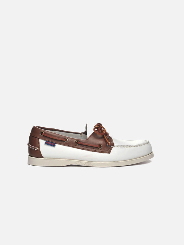 SEBAGO - AYAKKABI - Docksıdes Portland - White/Brown - shopi go'da!.