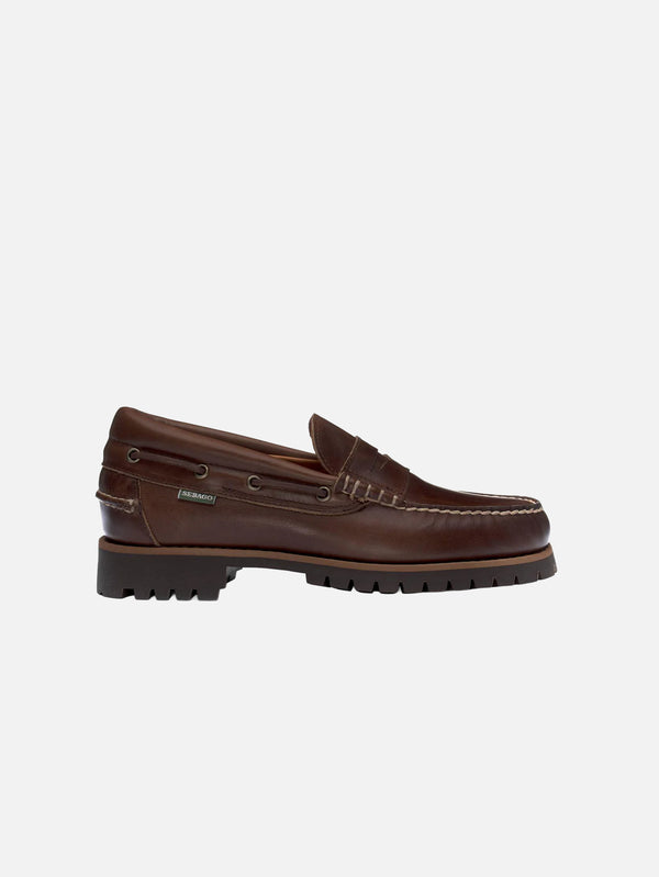 SEBAGO - AYAKKABI - Acadia Mocassin - Dark Brown - shopi go'da!.