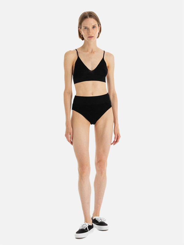SHOPI GO, Ginza Triko Bralette & Alt Set - Siyah, BRALETTE, shopi go'da!
