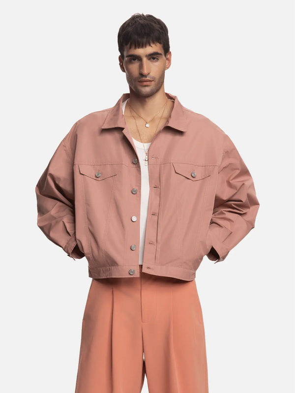 SHOPI GO - CEKET - Kaito Cropped Ceket - Gül Kurusu - shopi go'da!.