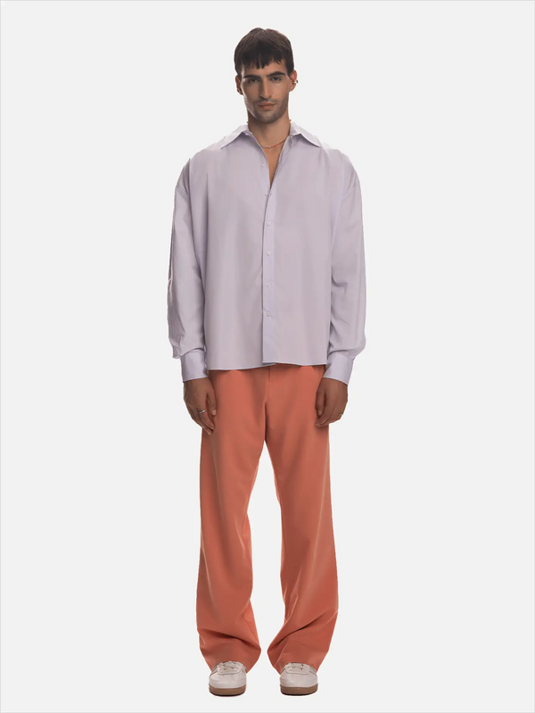 SHOPI GO Akira Uzun Kollu Gömlek - Açık Lila - Shirts GÖMLEK