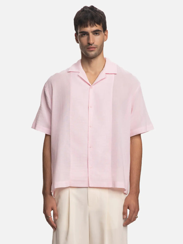 SHOPI GO Asahi Kısa Kollu Gömlek - Pembe - Shirts GÖMLEK