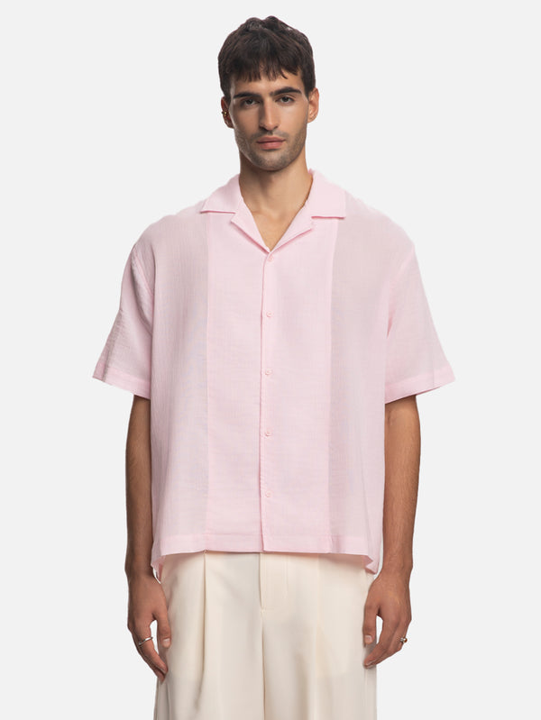 SHOPI GO - GÖMLEK - Asahi Kısa Kollu Gömlek - Pembe - shopi go'da!.