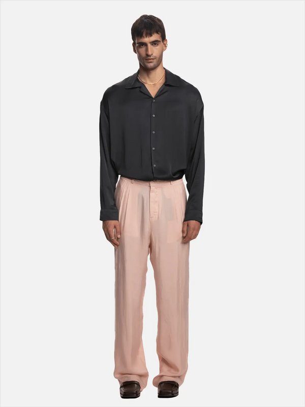 SHOPI GO Fumi Çift Pili Pantolon - Açık Pembe - Pants PANTOLON