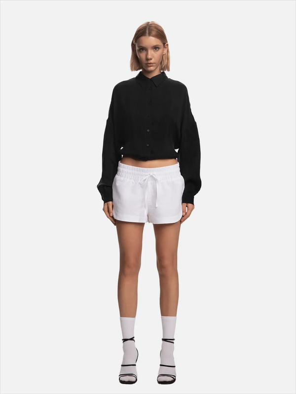 SHOPI GO Senia Mini Boxer Şort - Beyaz - Shorts ŞORT