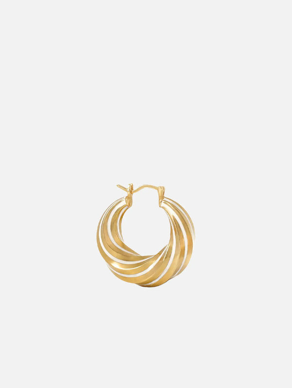 SIMI SENG Nightingale Earrings - White Enamel - Uncategorized KÜPE