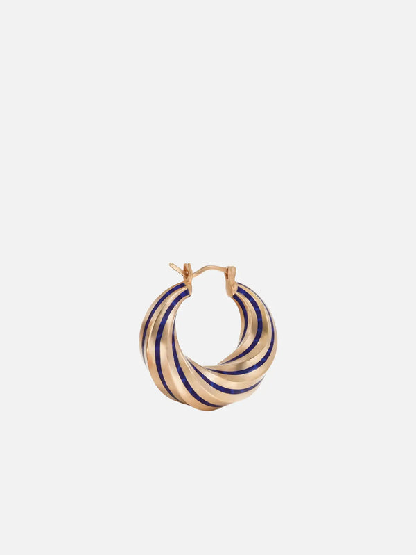 SIMI SENG Nightingale Earrings - Bronze/Navy Enamel - Uncategorized KÜPE