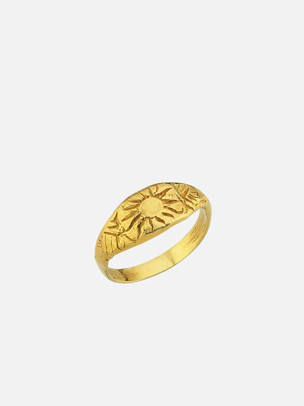 JEWELS FOR JOY Solis Ring – altın, önden görünüm
