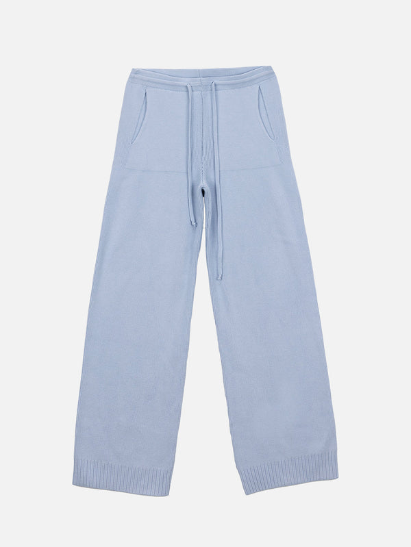 SOON TO BE ANNOUNCED - EŞOFMAN ALTI - STBA Knitted Sweatpants - Baby Blue - shopi go'da!.