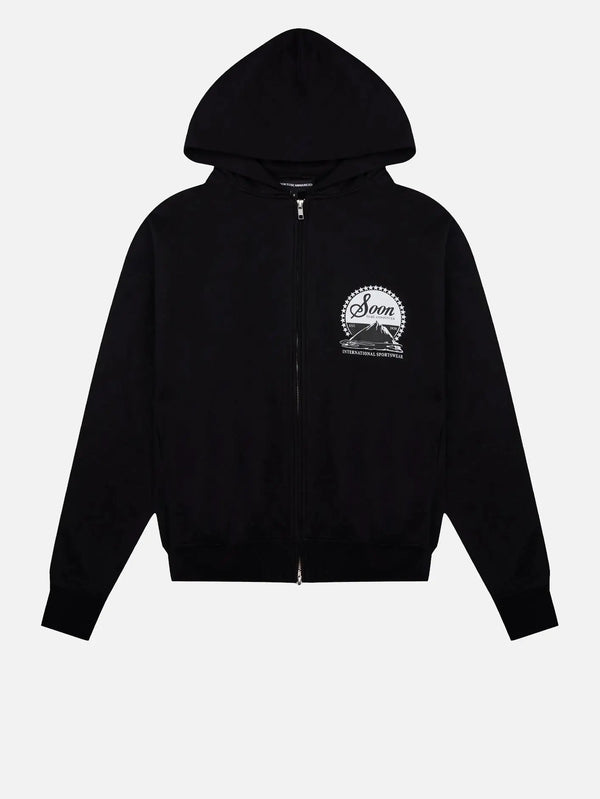 SOON TO BE ANNOUNCED Ascent Zip Hoodie - Black - Cardigans HIRKA