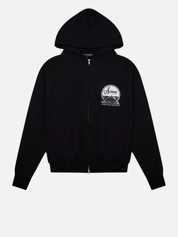 SOON TO BE ANNOUNCED - HIRKA - Ascent Zip Hoodie - Black - shopi go'da!.