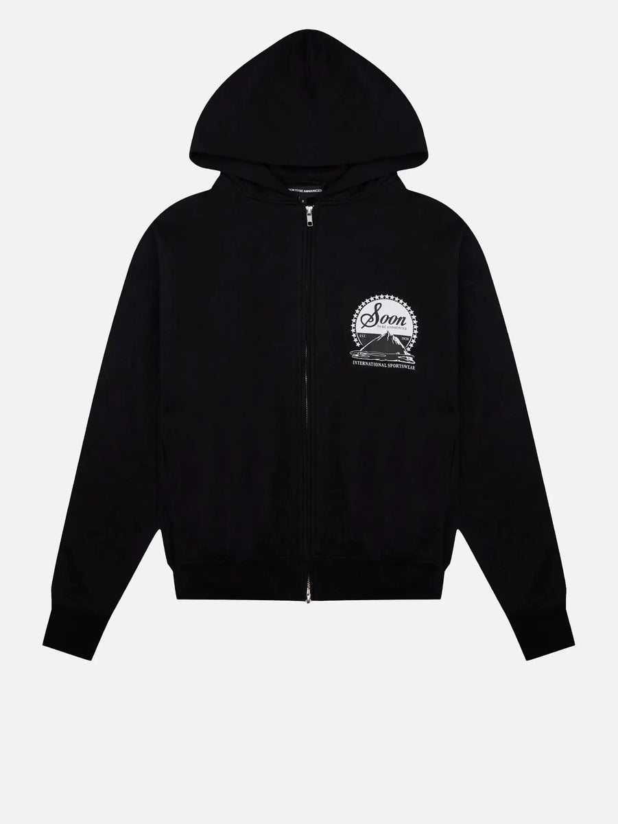 Ascent Zip Hoodie - Black - Hızlı Teslimat – shopi go