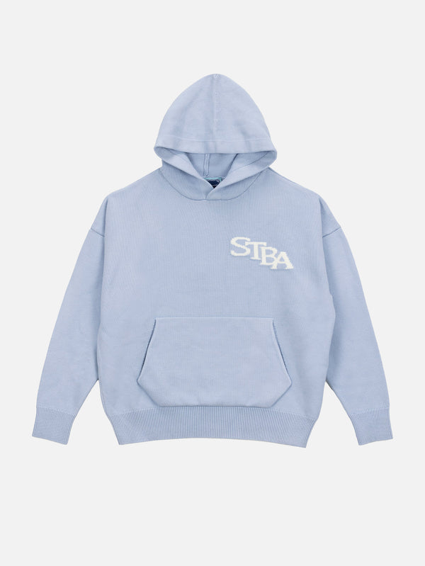 SOON TO BE ANNOUNCED - SWEATSHIRT - STBA Knitted Sweater - Baby Blue - shopi go'da!.