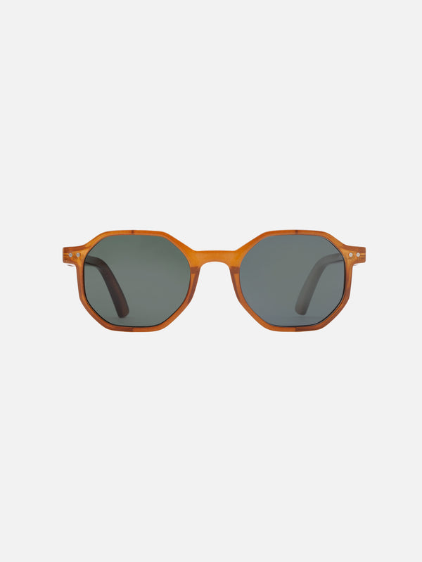 SUN'S GOOD - GÜNEŞ GÖZLÜĞÜ - The Octagon Kahverengi Unisex Güneş Gözlüğü - shopi go'da!.