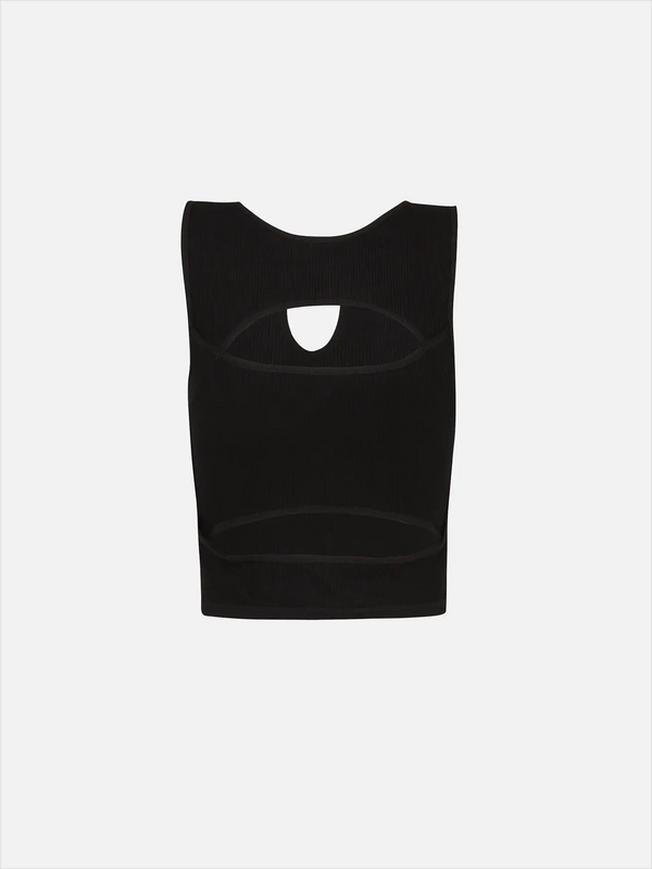 THE STAY LINE Tammy Kesik Detaylı Atlet Üst - Siyah - T-Shirts ATLET