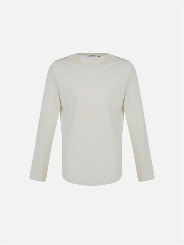 THE STAY LINE Matteo Uzun Kollu T-Shirt - Ekru - T-Shirts T-SHIRT
