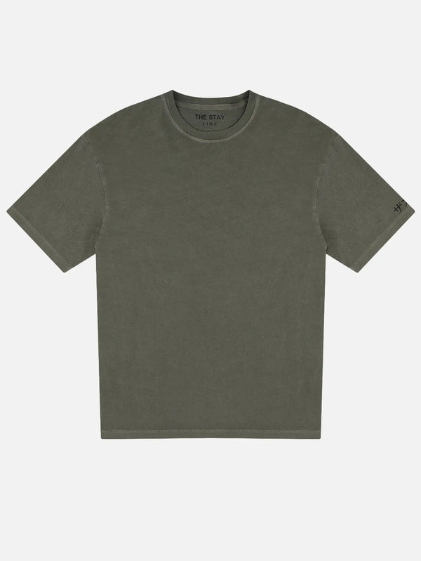 THE STAY LINE Toru Pique T-Shirt - Mint Green - T-Shirts T-SHIRT