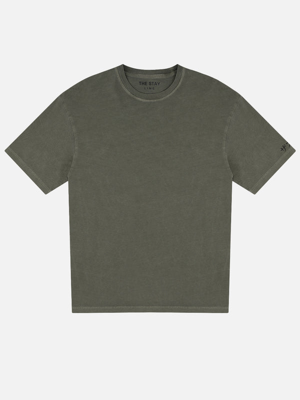 THE STAY LINE - T-SHIRT - Toru Pique T-Shirt - Mint Green - shopi go'da!.