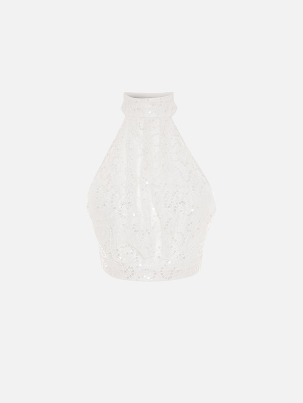 THE TACCA - BLUZ - Lysandra Lace Blouse - White - shopi go'da!.