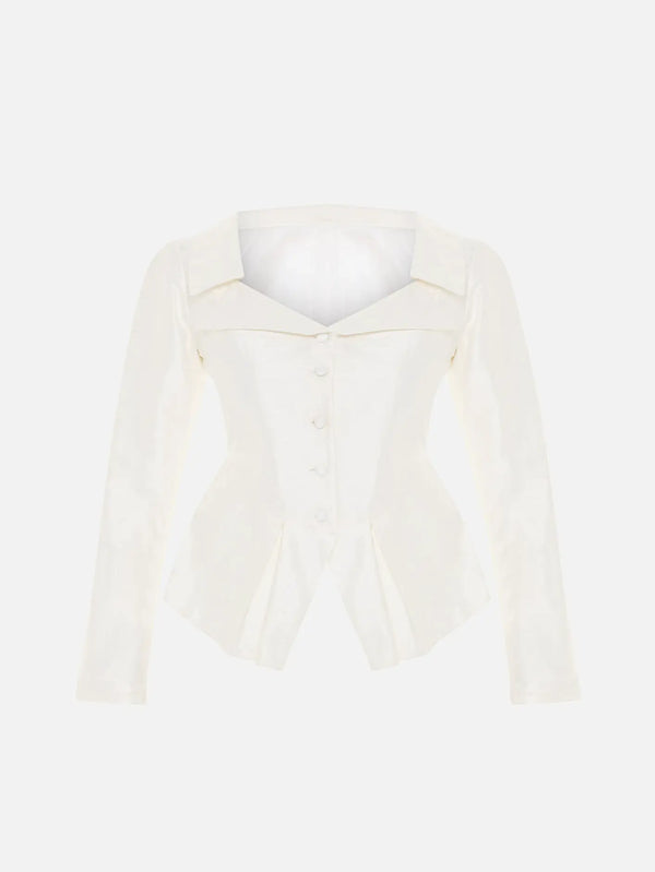 THE TACCA Antoniette Jacket - White - Uncategorized CEKET