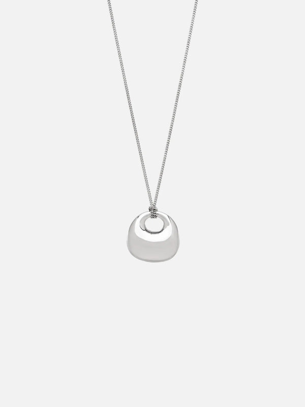 TOM WOOD Bao Pendant - Silver - Necklaces KOLYE