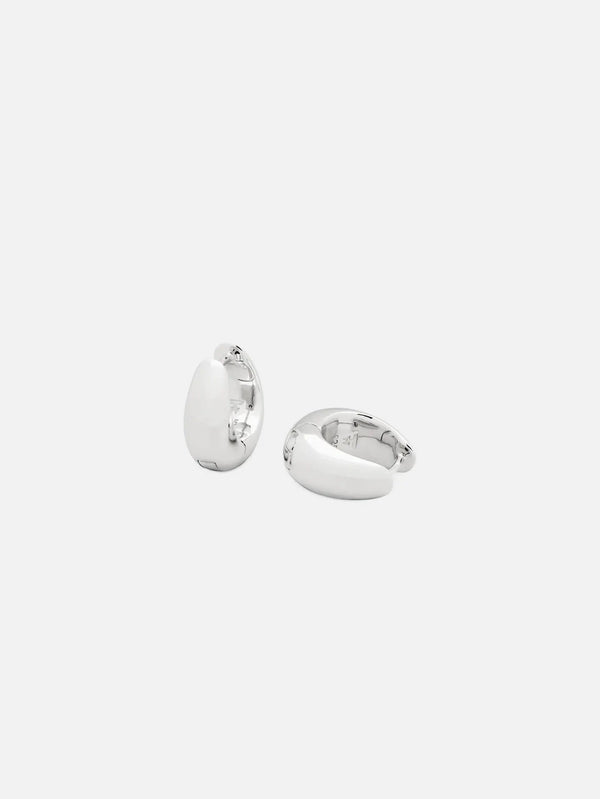 TOM WOOD Ice Hoops Small Earrings - Silver - Earrings KÜPE